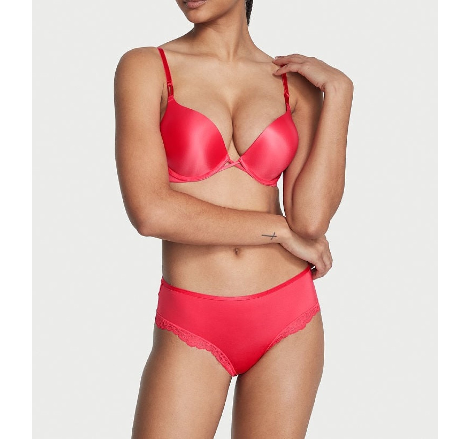 Комплект белья Bombshell Plunge Lipstick Red Bra Set