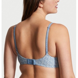Бюстгальтер Victoria's Secret T-shirt Lightly Lined Wireless Blue Logo Bra