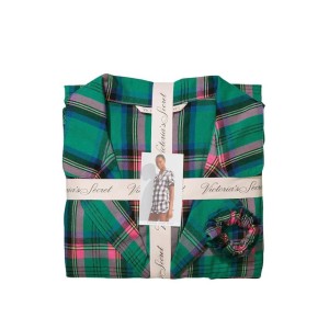Піжама Green plaid Flannel Short PJ Set
