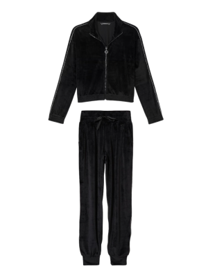 Велюровый костюм Velour Diamante Full-Zip Track Set