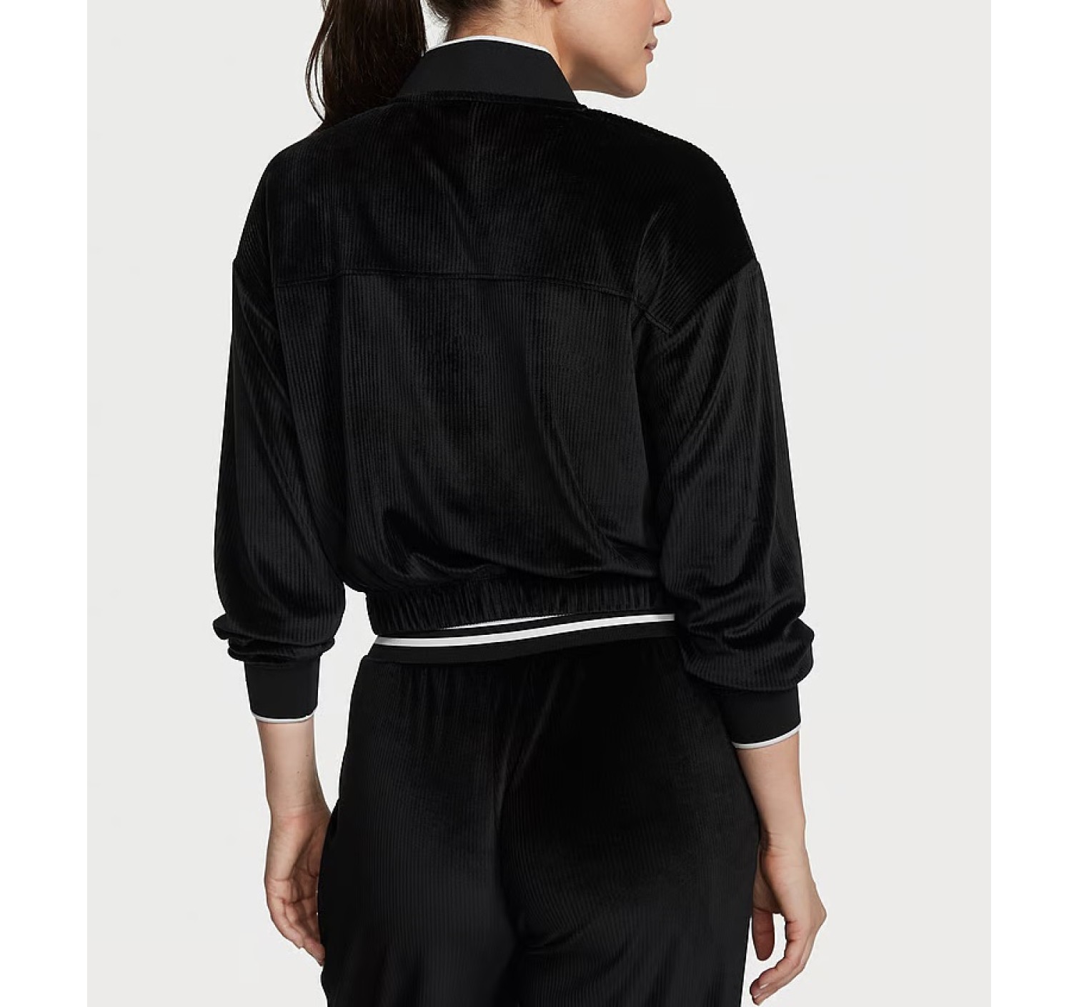 Велюровий костюм Velour Ribbed Bomber Jacket Set