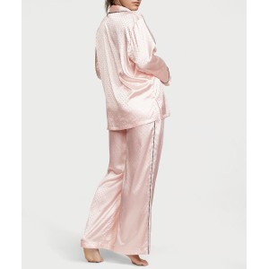 Пижама Dew Drop Satin Long Pajama Set Purest Pink