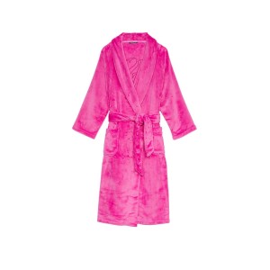 Плюшевый Халат Victoria's Secret Plush Long Robe Summer Pink