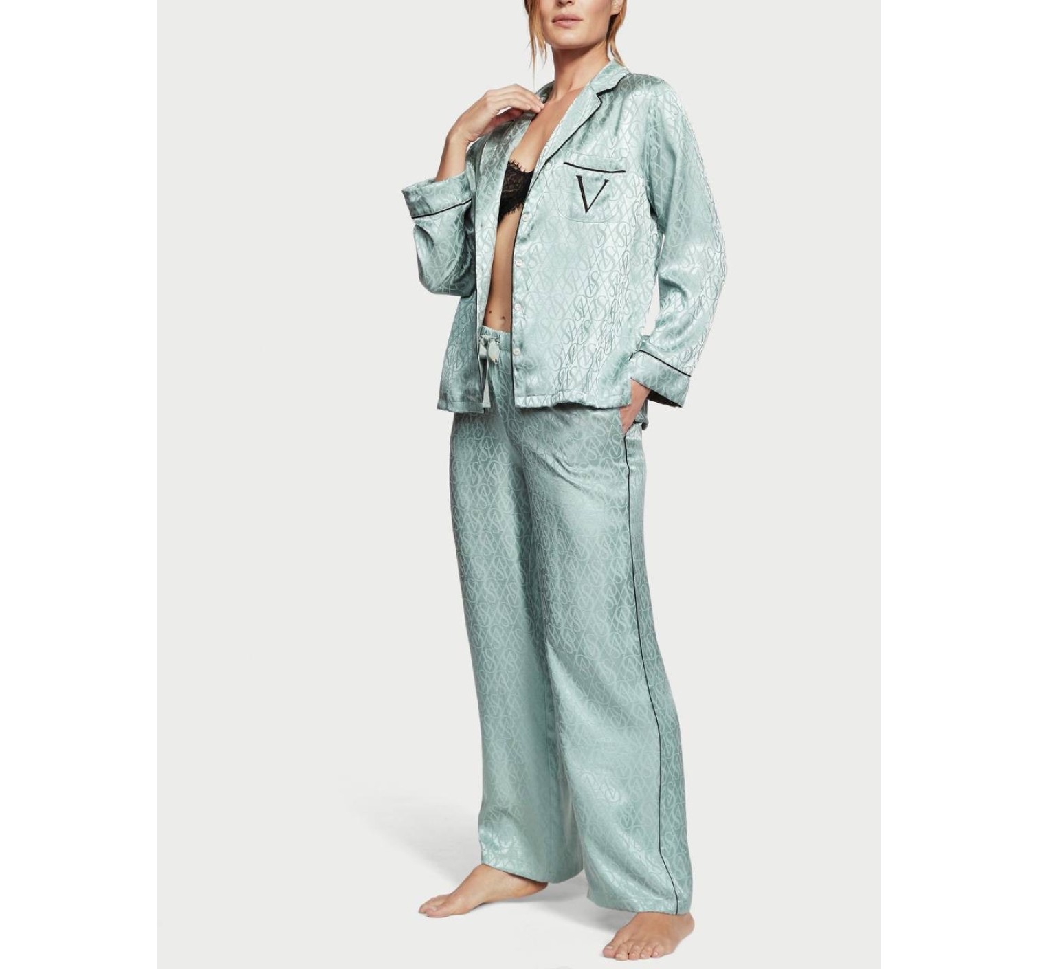 Пижама Виктория Сикрет Long Pajama Set Victoria’s Secret