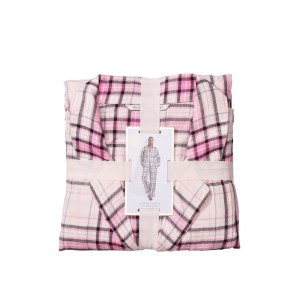 Піжама Victoria's Secret Flannel Long Pj set Pink Plaid