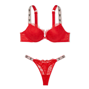 Комплект білизни Bombshell Add-2-Cups Push-Up Bra Lipstick Set
