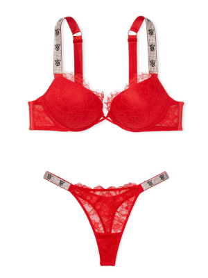 Комплект белья Bombshell Add-2-Cups Push-Up Bra Lipstick Set