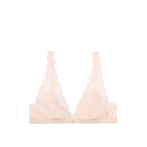 Комплект Victoria’s Secret Lace Bralette & High-rise Thong Panty V logo