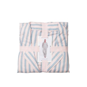 Піжама Victoria's Secret Flannel Long Pj set Pink Blue Classic Stripe