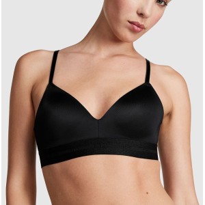 Бюстгальтер PINK Wear Everywhere Wireless Lightly Lined Black Bra 