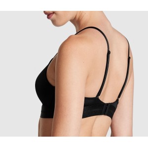 Бюстгальтер PINK Wear Everywhere Wireless Lightly Lined Black Bra 