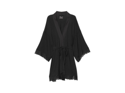 Халат Heavenly by Victoria Secret Black Lace Modal Kimono Dressing Gown