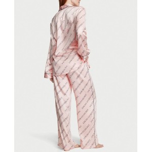 Піжама Satin Long Pajama Set Purest Pink