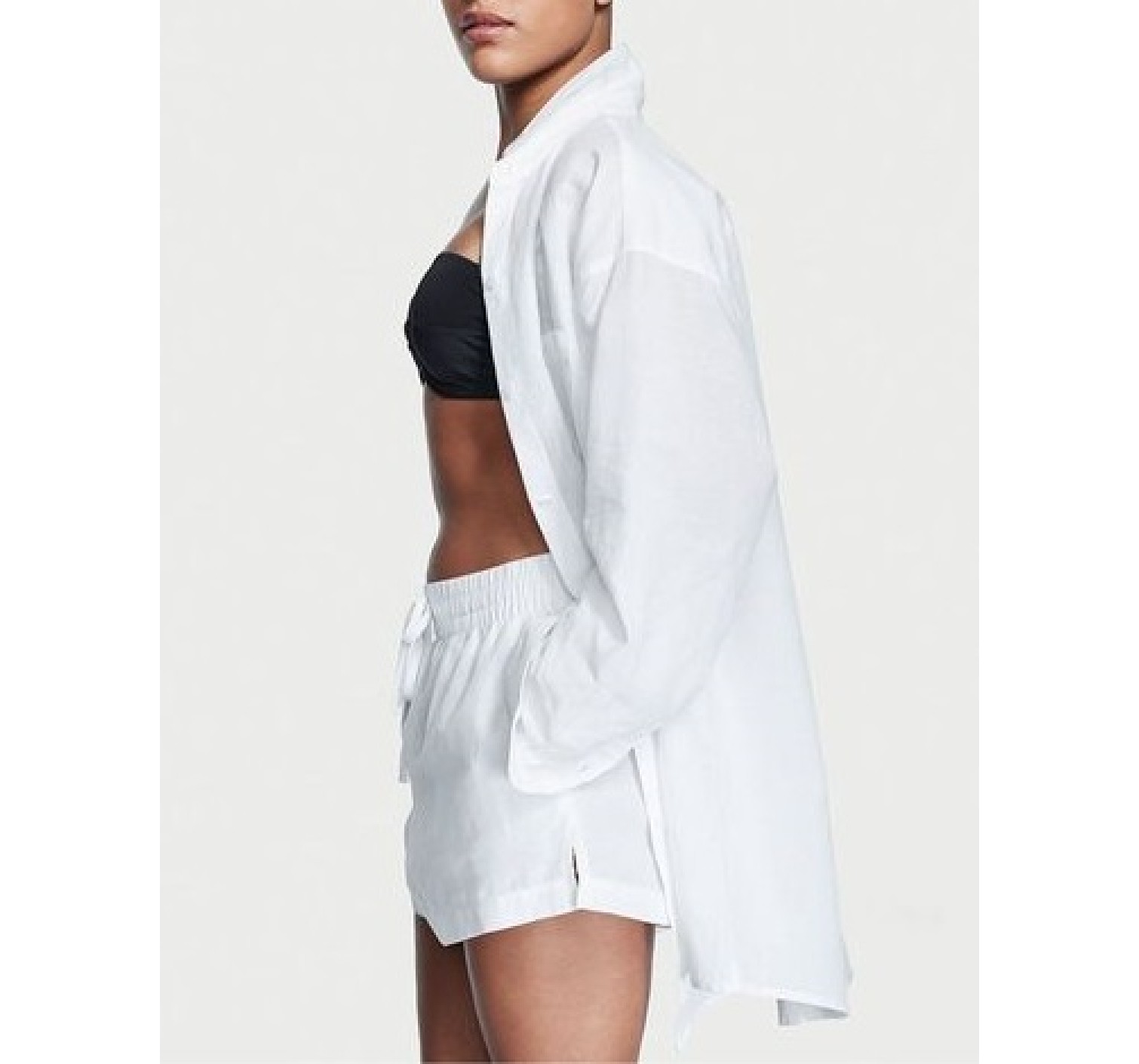 Костюм Linen Tie-Waist Oversized White Set