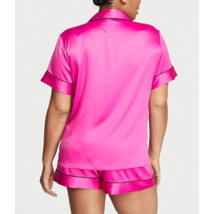 Піжама Satin Short Pajama Set Fucshia Frenzy