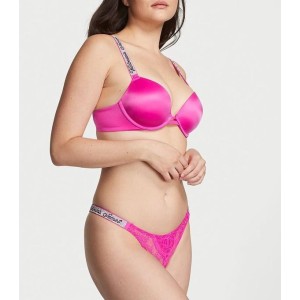 Трусики Shine Strap Lace Ouvert Panty Fuchsia Frenzy