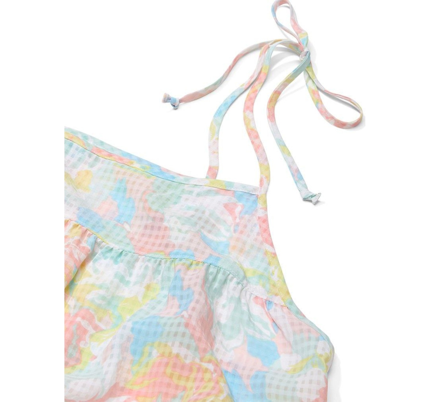 Плаття Tiered Mini Dress Coverup Multicolor