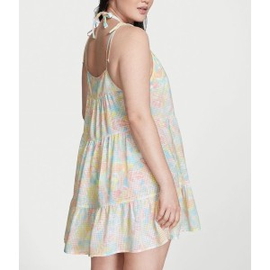 Плаття Tiered Mini Dress Coverup Multicolor