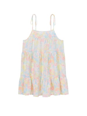 Плаття Tiered Mini Dress Coverup Multicolor