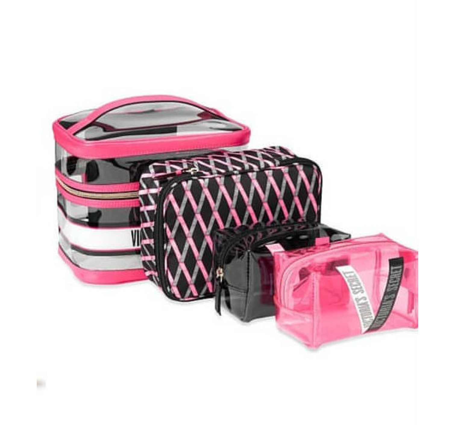 4 в 1 НАБОР КОСМЕТИЧЕК ВИКТОРИЯ СИКРЕТ - DIAMOND LOGO BEAUTY BAG SET