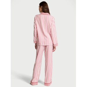 Пижама Flannel Long Pajama Set Candy Cane Stripes