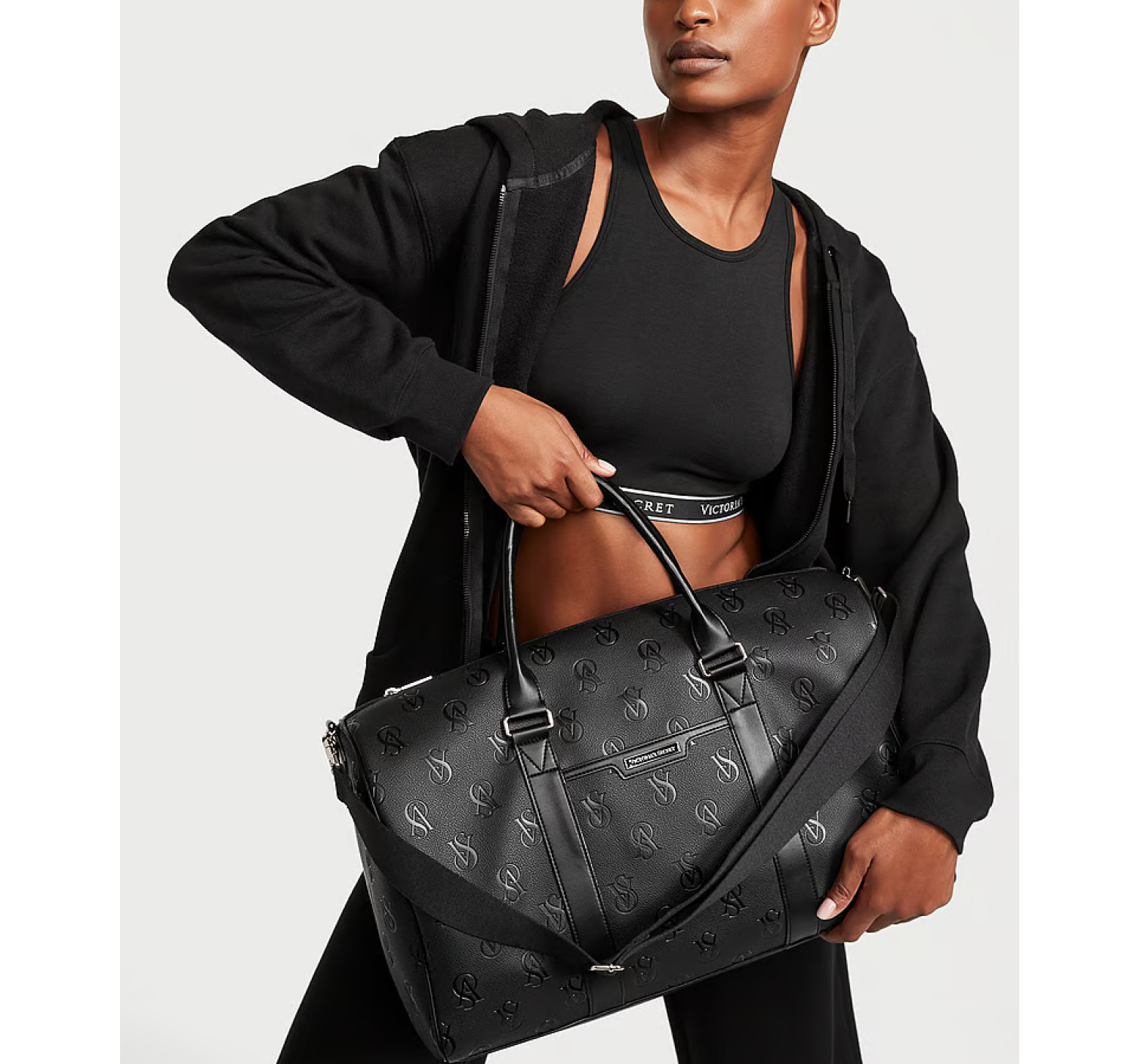 Сумка Duffle Bag Black Embossed Logo