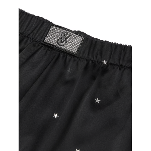 Піжама Glazed Satin Dew Drop Long Pajama Set Black