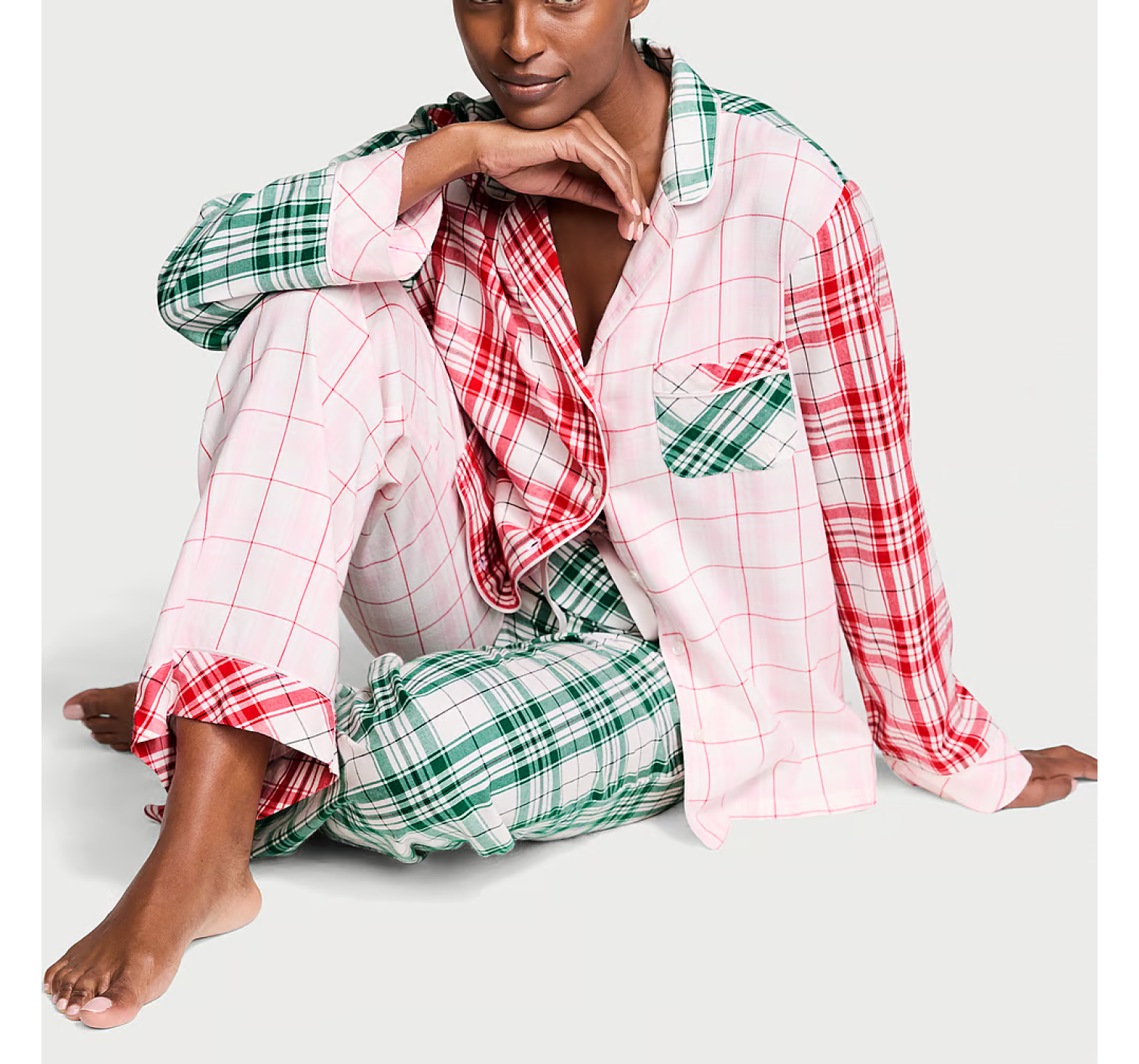 Піжама Flannel Long Pajama Set Print