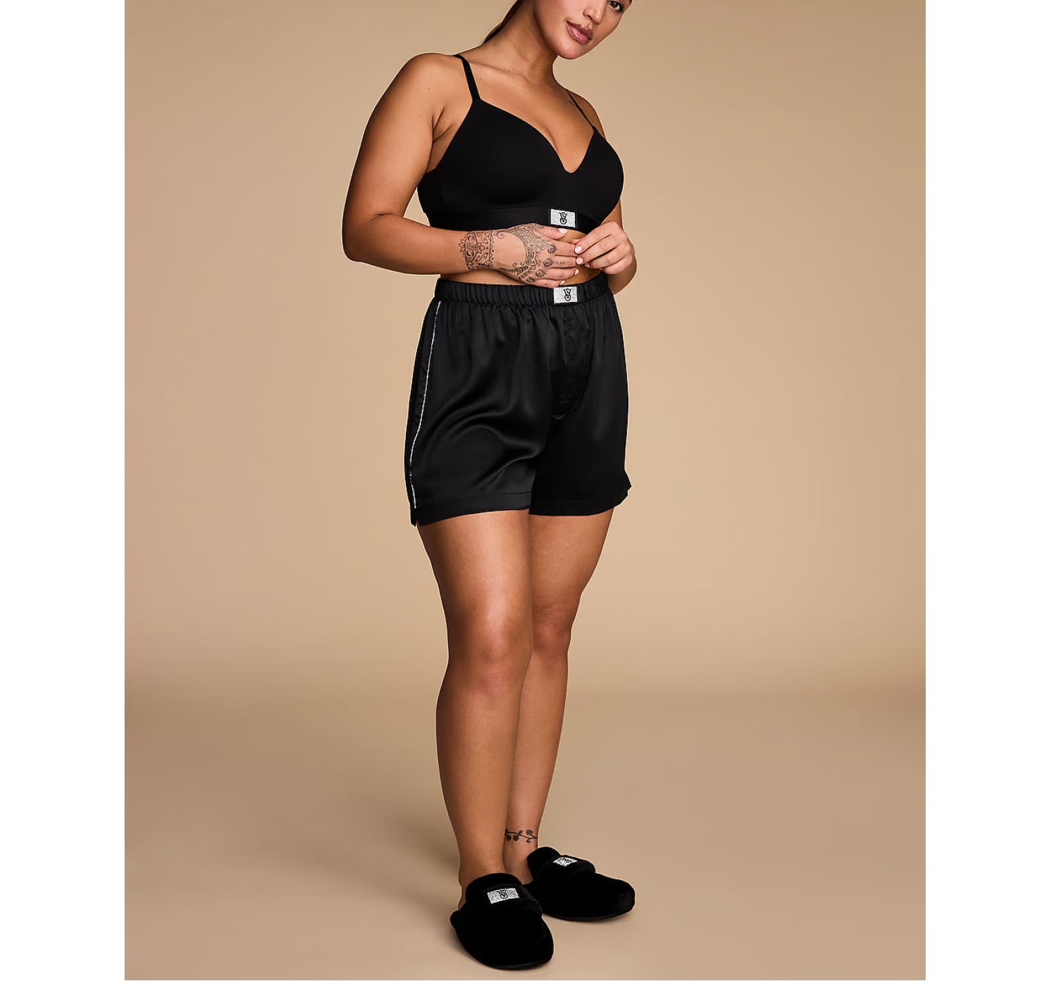 Домашні капці Bling Strap Slipper Black Bling