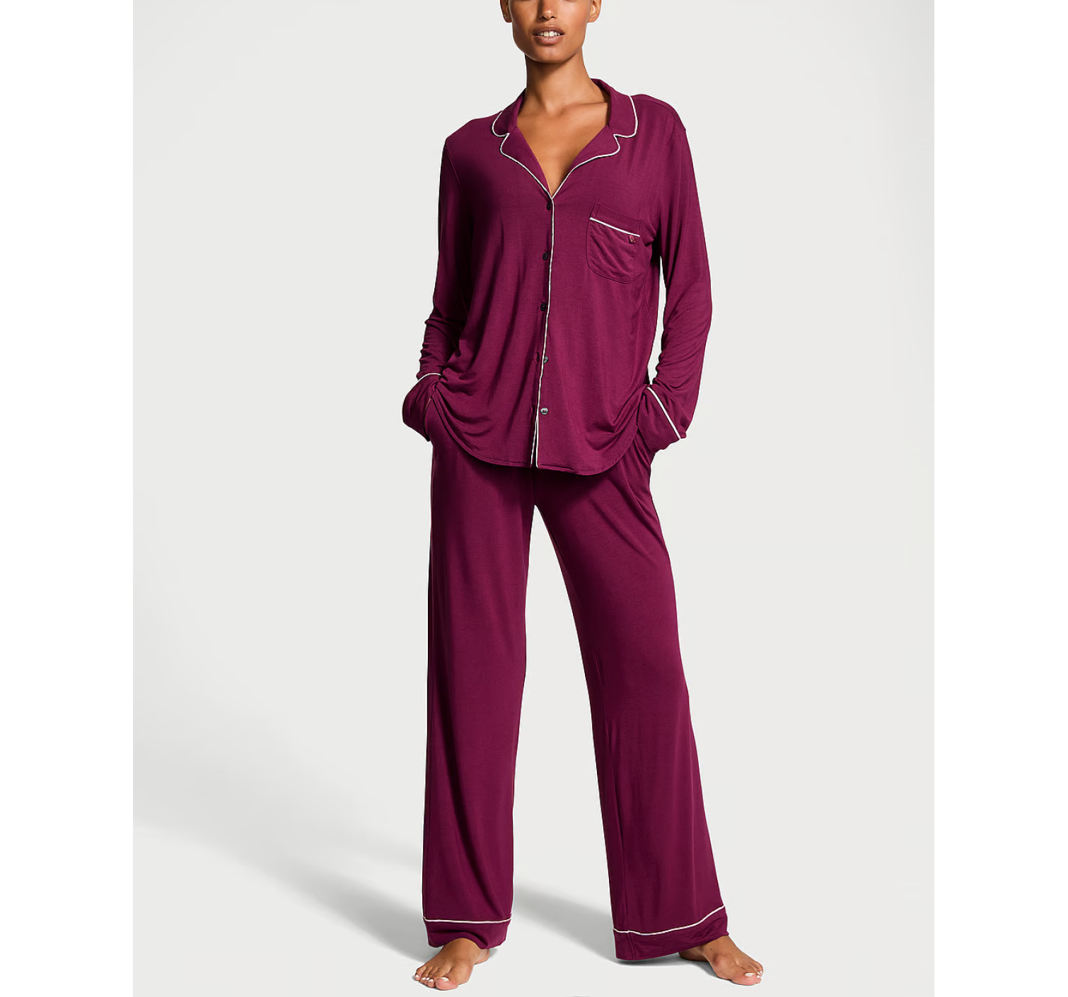 Піжама Modal Long Pajama Set Pink