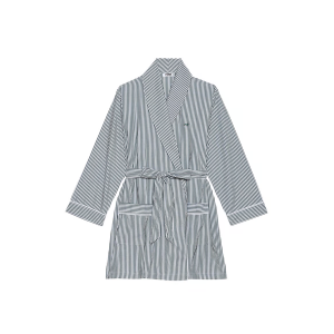 Халат Cotton Poplin Short Robe Stripe
