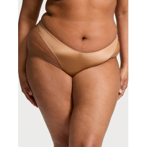 Трусики Strappy-Back High-Leg Thong Panty Toffee