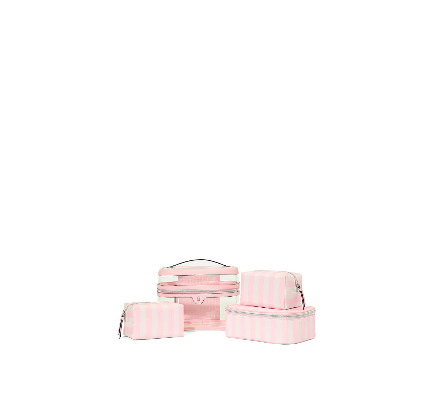 4 в 1 набор косметичек 4-Piece Makeup Bag Heritage Stripe