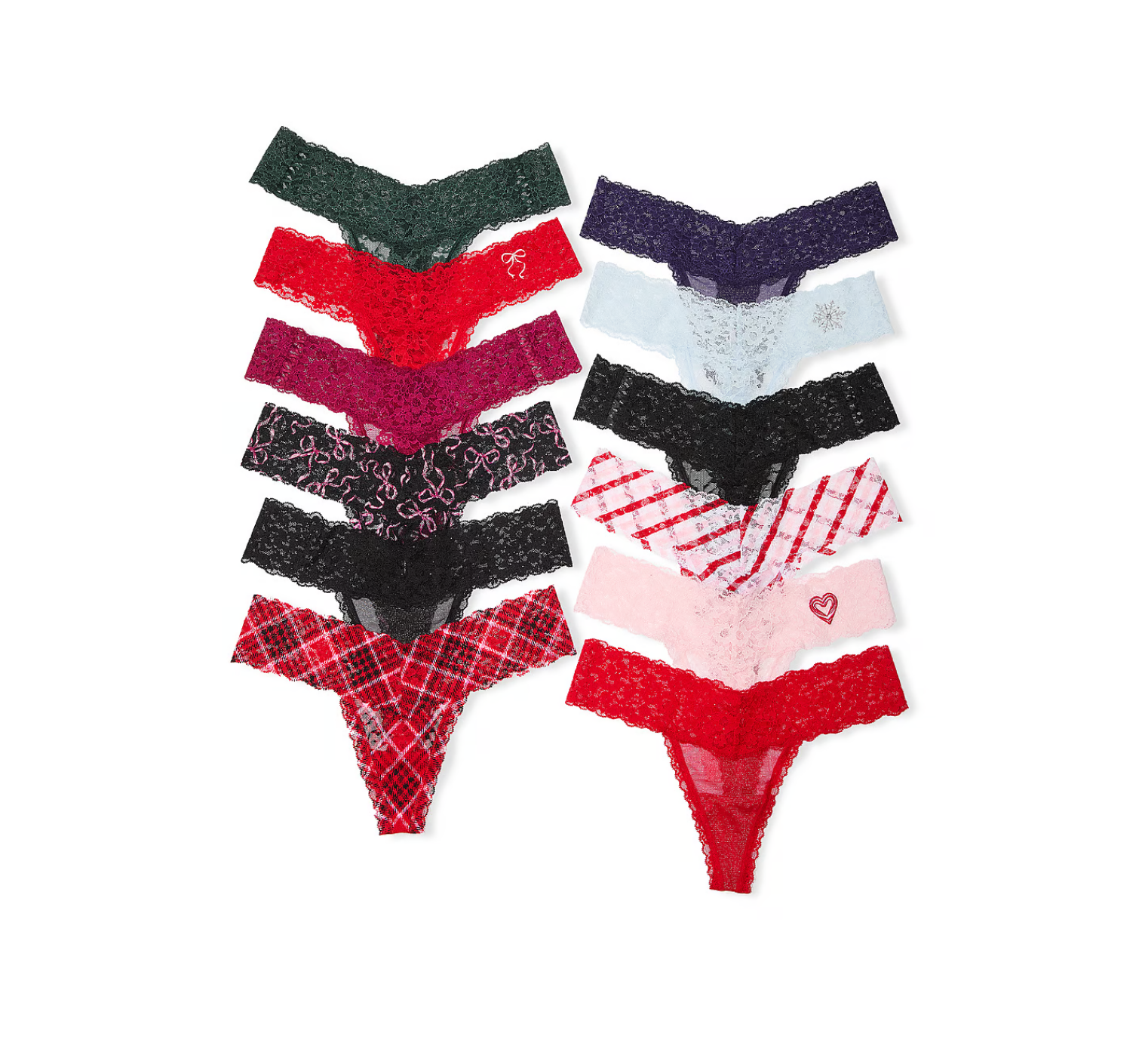 Адвент календар трусиків 12-Pack Thong Panties Holiday Advent Calendar