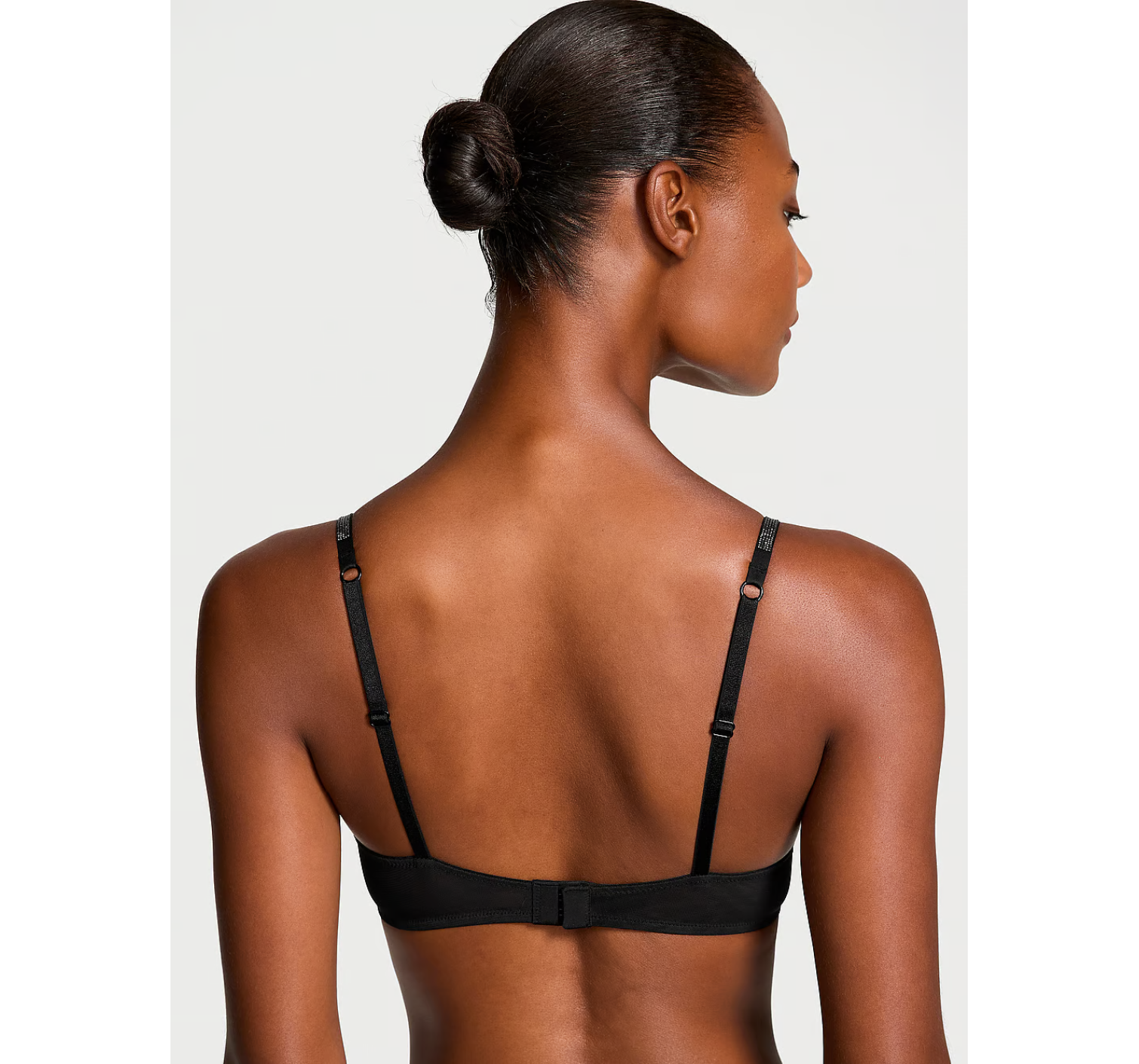 Комплект білизни Sheer Shine Unlined Low-Cut Demi Bra Set Black