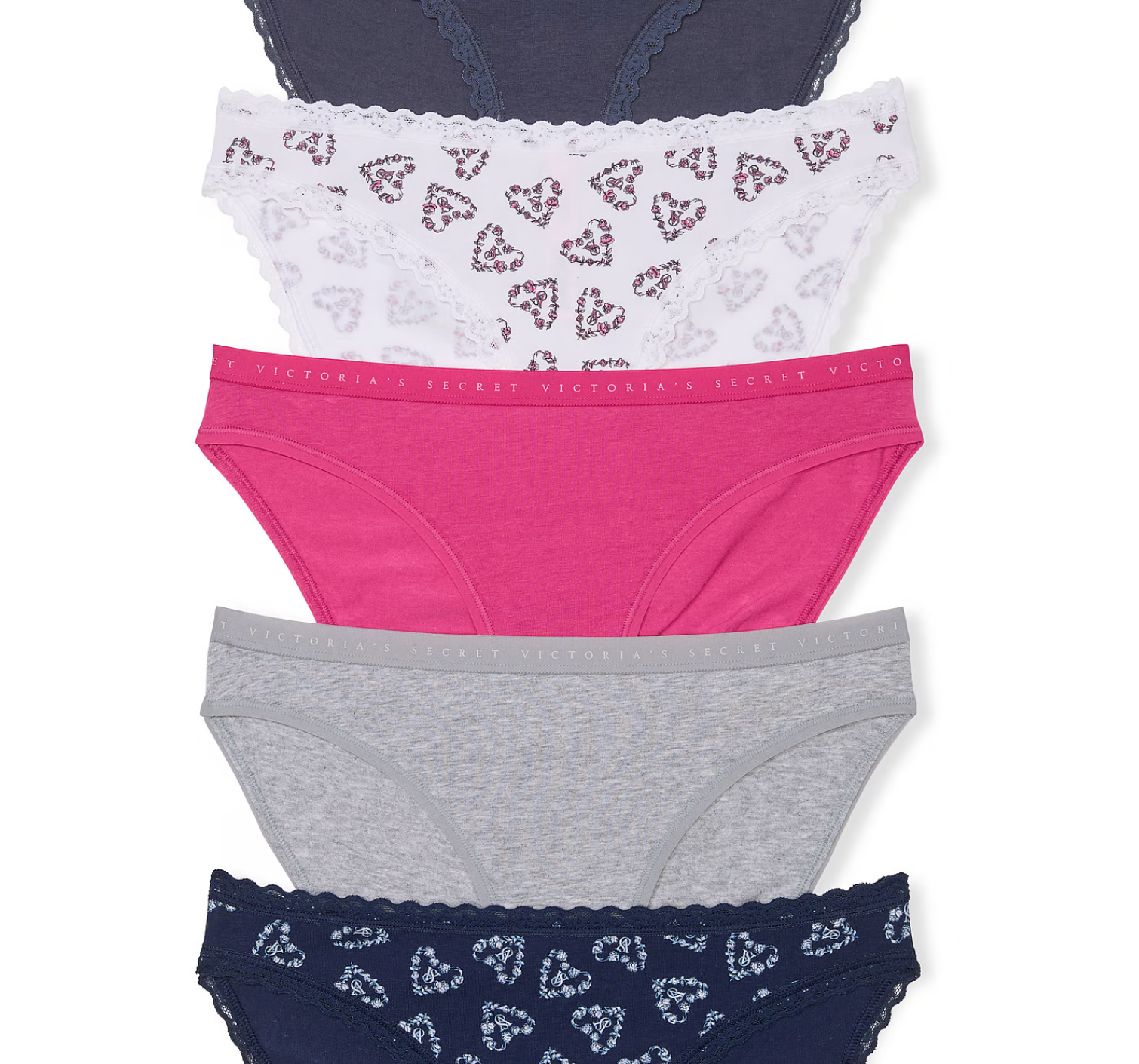 Набір трусиків 5-Pack Stretch Cotton Bikini Panties Multi