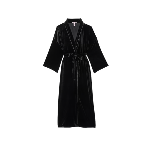 Халат Very Sexy Starstruck Velvet Embellished Long Robe Black