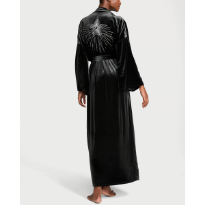 Халат Very Sexy Starstruck Velvet Embellished Long Robe Black