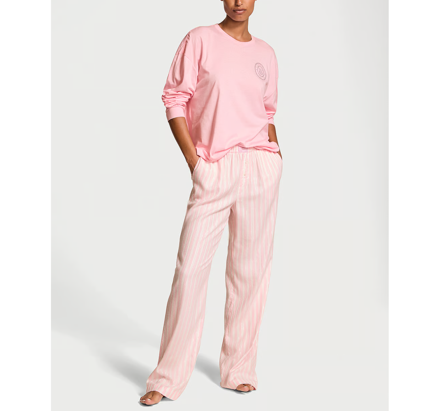 Пижама Flannel Long-Sleeve Tee-Jama Set Pretty Blossom Shimmer