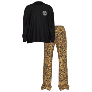 Піжама Flannel Long-Sleeve Tee-Jama Set Leopard