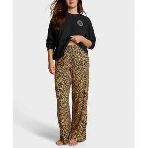 Піжама Flannel Long-Sleeve Tee-Jama Set Leopard