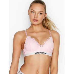 БЮСТГАЛЬТЕР LOGO BRA LIGHTLY LINED WIRELESS LACE - VICTORIA'S SECRET - 36B(р)