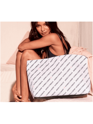 Пляжная сумка Victoria's Secret Beach Tote White Logo VS