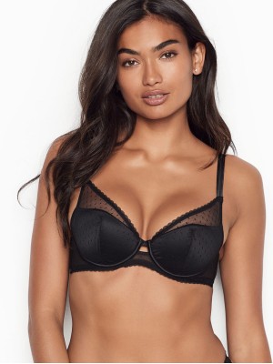 БЮСТГАЛЬТЕР VERY SEXY BRA Plunge bra - Victoria’s Secret - black lace- 34B(р)