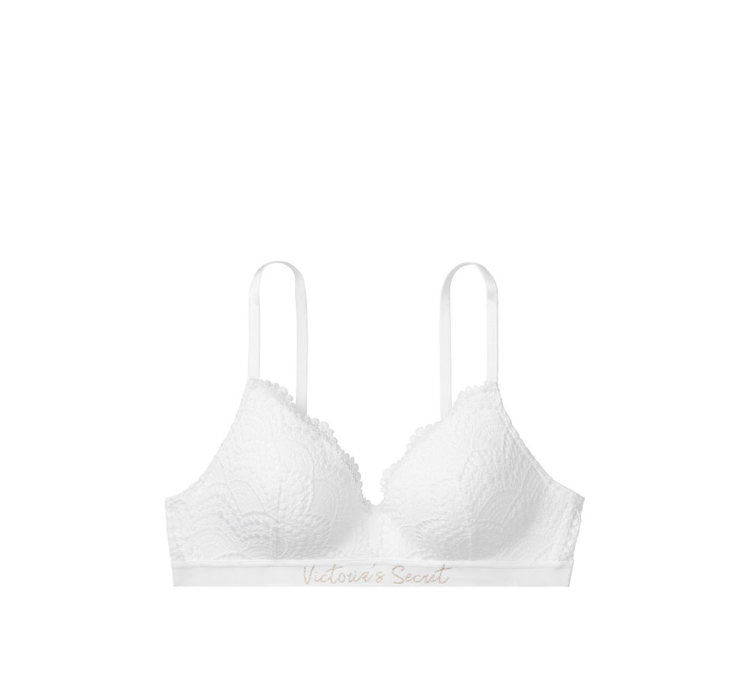 Logo Bra Lighty Lined Wireless White - Бюстгальтер Victoria’s Secret