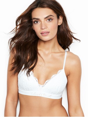 Logo Bra Lighty Lined Wireless White - Бюстгальтер Victoria's Secret