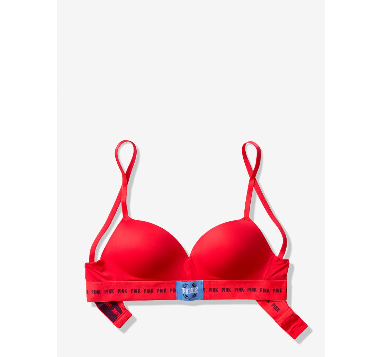 Бюстгальтер Victoria’s Secret PINK Logo Bra Push-up RED