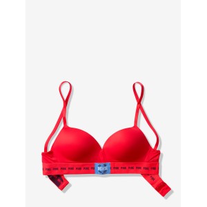 Бюстгальтер Victoria’s Secret PINK Logo Bra Push-up RED