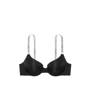 Бюстгальтер Victoria’s Secret T-shirt Black push-up Logo Bra