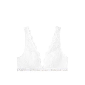 Бюстгальтер Victoria Secret Logo Bra LACE Bralette White